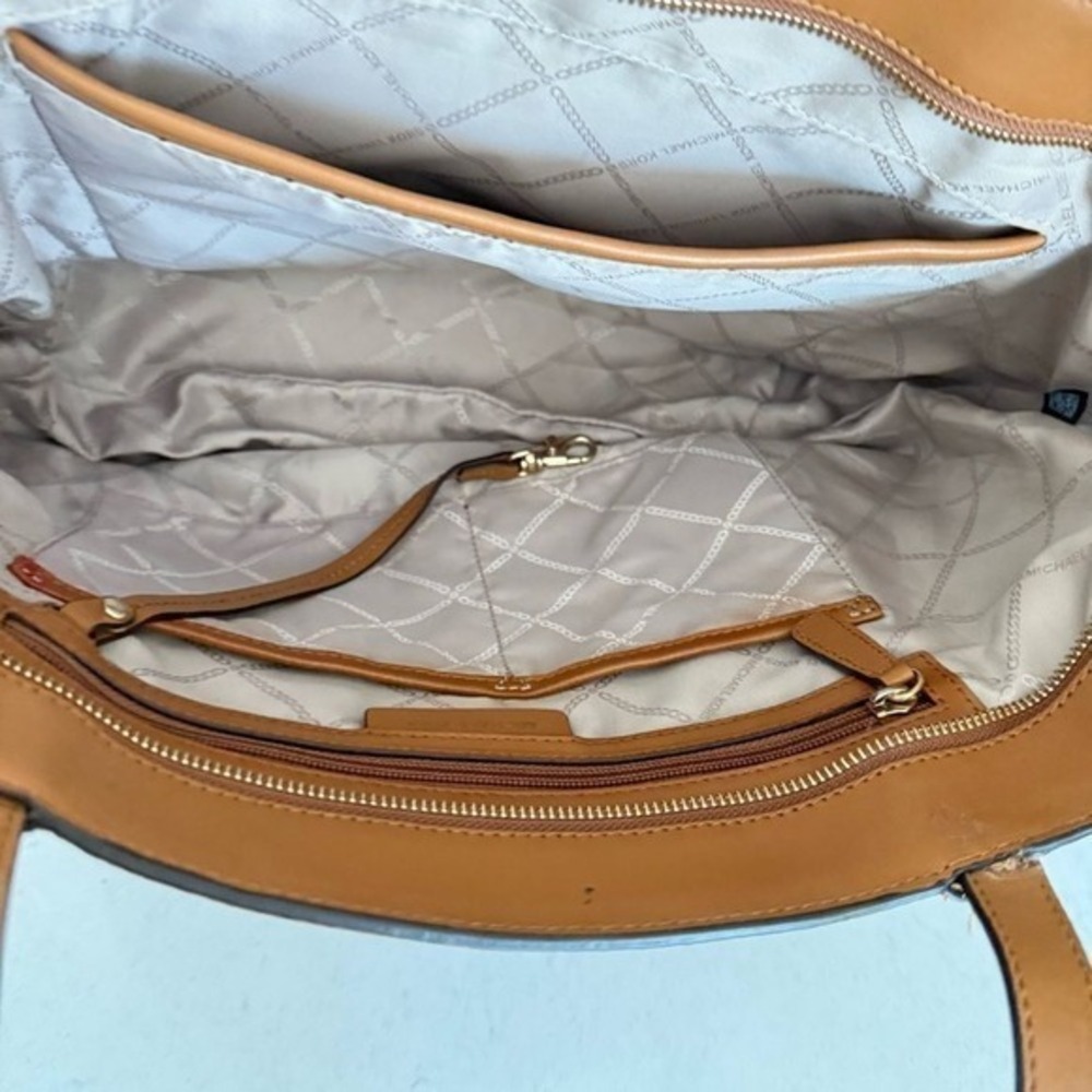Michael Kors Caramel Leather Tote - Picture 6 of 16
